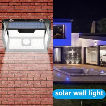 

62/132 LED Waterproof Solar Lights Motion Sensor Wall Lamps Landscape Decor Widely Used in Garages and Other Sunshine Places