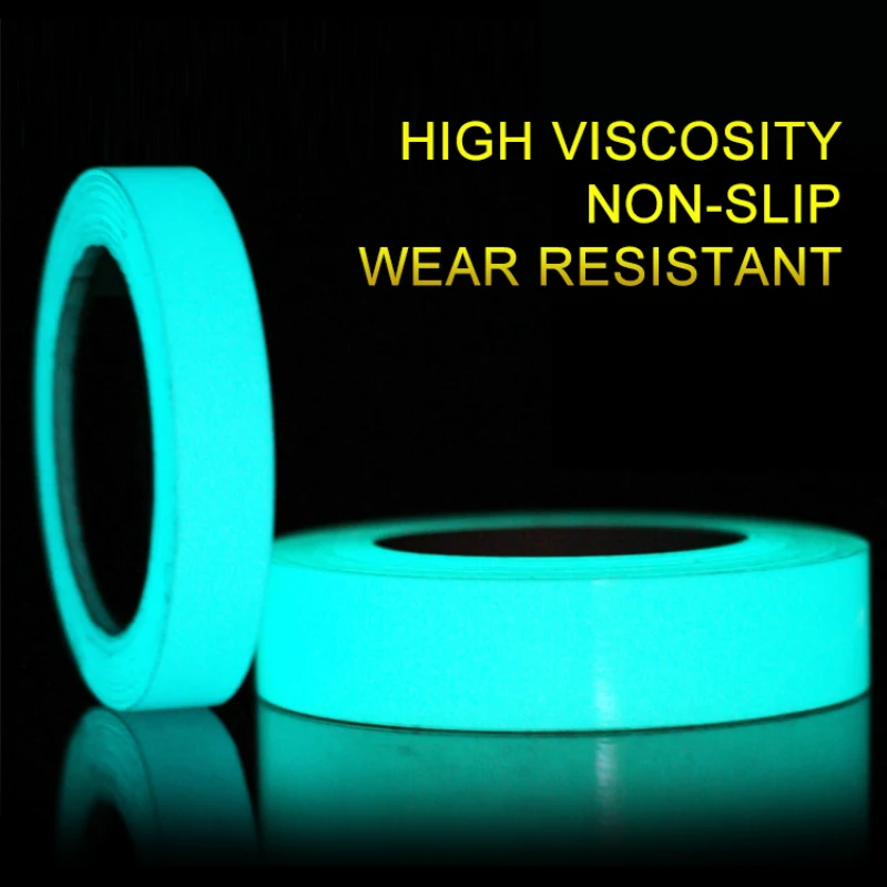 Luminous Tape Waterproof Self-adhesive Glow In The Dark Safety Warning Decor New 