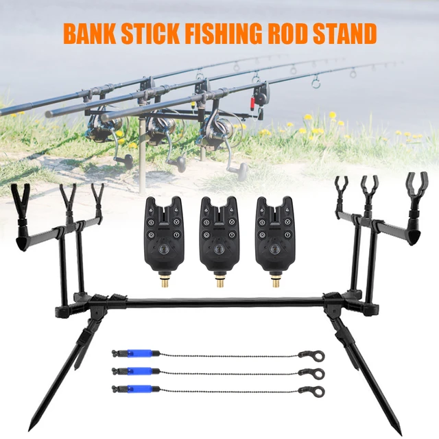 Lixada Adjustable Retractable Carp Fishing Rod Stand Holder Fishing Pole  Pod Stand Fishing Bite Alarms Fishing Bait Swinger Set - AliExpress