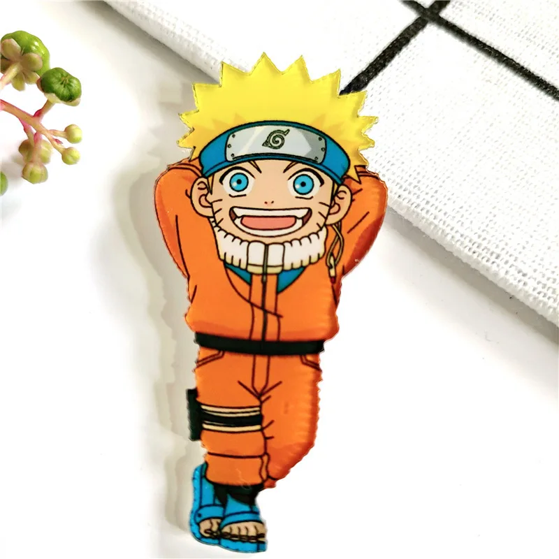 10 Pçs/set 4cm Naruto Desenho Animado Anime Crachá Acrílico Pinos Para  Mochilas E Broches Para Sacos Crachá Vestido Amigo As Crianças Para  Presentes - Figuras De Ação - AliExpress