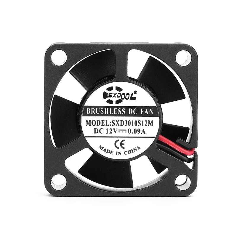 

Micro Fan 30mm 3cm 2pcs/lot SXDOOL 12V 2Pin 3010 30*30*10mm 30mm DC Cooler Motor Heatsink Cooling Fan Sleeve Bearing