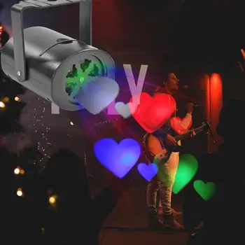 

Christmas Pattern LED Laser Projector Colorful Rotating Stage DJ Disco Lamp