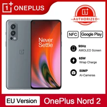 Original OnePlus Nord 2 5G Smartphone Global Version 8GB 128GB 50MP AI Camera OIS MTk Dimensity 1200-AI Warp Charge 65 Nord2