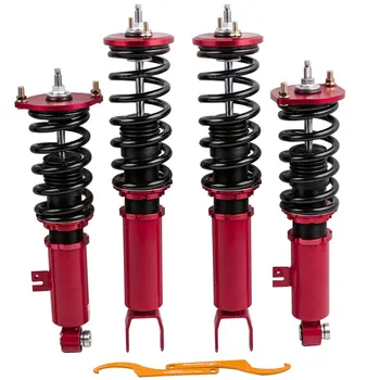 

Coilovers Suspension Kits For Nissan 300ZX 90-96 Z32 Coilover Adj. 24 Ways Spring Damper Force Camber Plate Mount