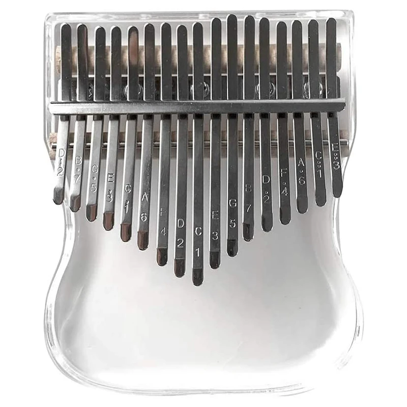 17 Keys Kalimba Thumb Piano Transparent Acrylic With Carry Bag Musical Gifts For Kids Adult Beginners | Спорт и развлечения