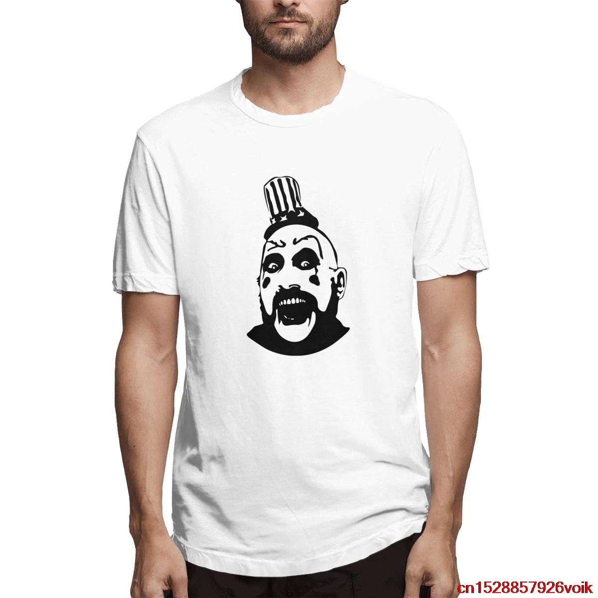 FGHFG Для мужчин s Captain spaulding Рубашка с короткими рукавами Классическая футболка
