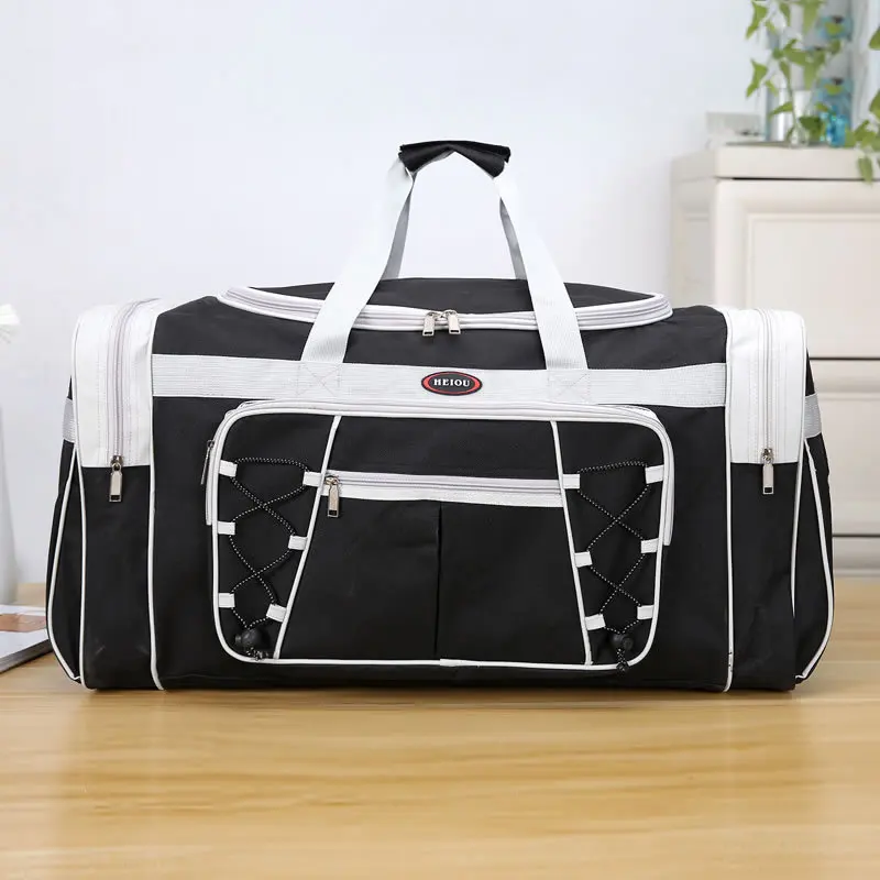 

Oxford Fabric Large Capacity Travel Sports Bag Portable Waterproof Moving Gym Bag Soft Folding Quilt Storage Fitness Bag HBG028