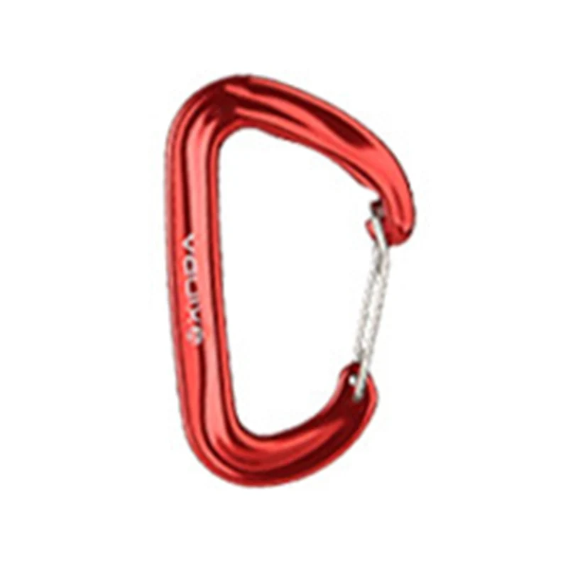 

16KN Aluminum D-Shape Carabiner Links Locking Hook Optional Color Rock Climbing Safety Buckle