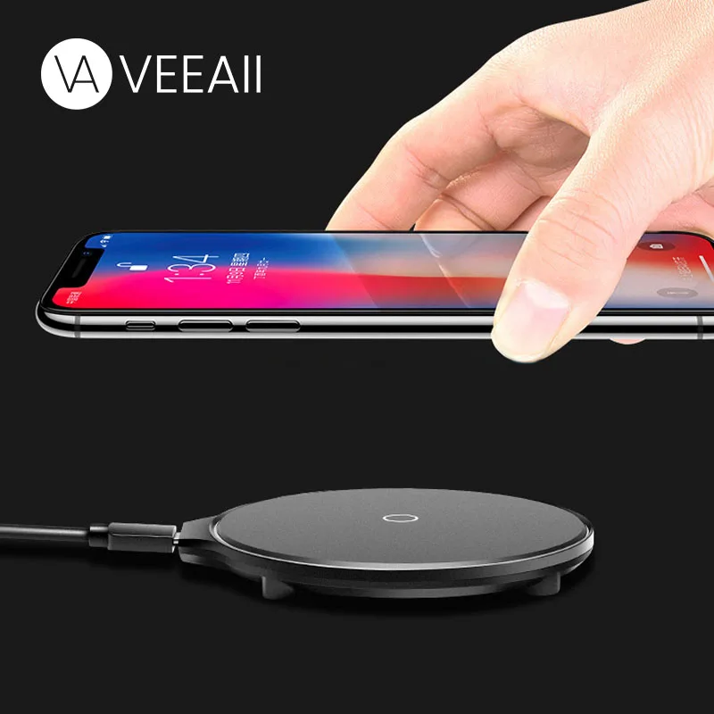 

VEEAII 10W Qi Wireless Charger for iPhone 6 7 8 Plus X Xs XR MAX Charging Wireless USB for Huawei P30 P20 Samsung S8 S9 S10 Plus