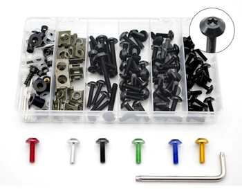 

Motorcycle accessories aluminum fairing bolts Screws kit for yamaha fz8 yzf r125 tracer 900 jog mt 03 r1 2004 dt 125