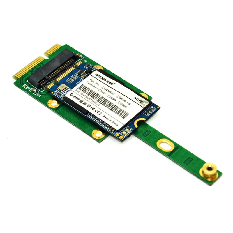 Адаптеры mSATA в M.2 NGFF конвертирует карту 6 0 дюйма ГБ/сек. SATA Bus SSD B Key Male Riser адаптер