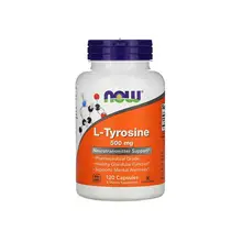 L-Тирозин Now, L-Tyrosine, 120 капсул, 500 мг L-Тирозин Now, L-Tyrosine, 120 капсул, 500 мг