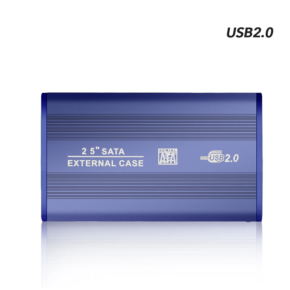 TISHRIC Aluminum External HDD Case Hard Drive Enclosure 2.5 inch Hard Disk Case Hard Drive Box SSD Case Optibay HDD Box hdd case 3.5