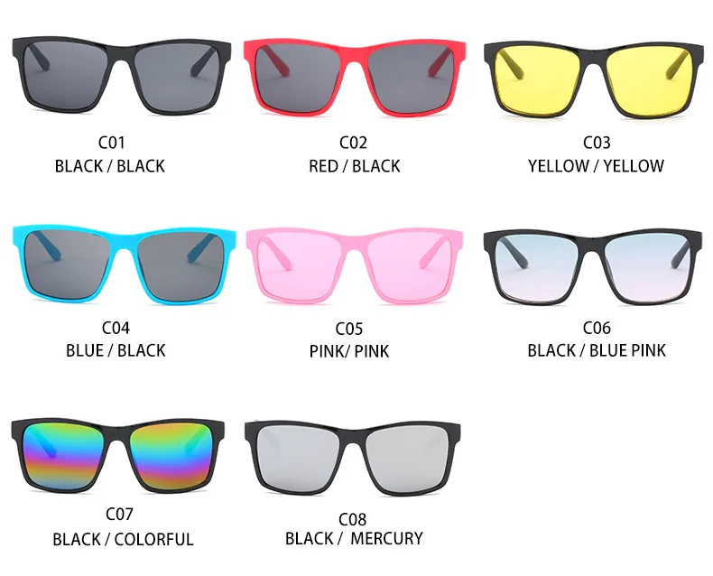 3-8 yrs kinder zonnebril Boys&girls Cute Square sunglasses UV400 Cool children glasses Summer child eyewear n589