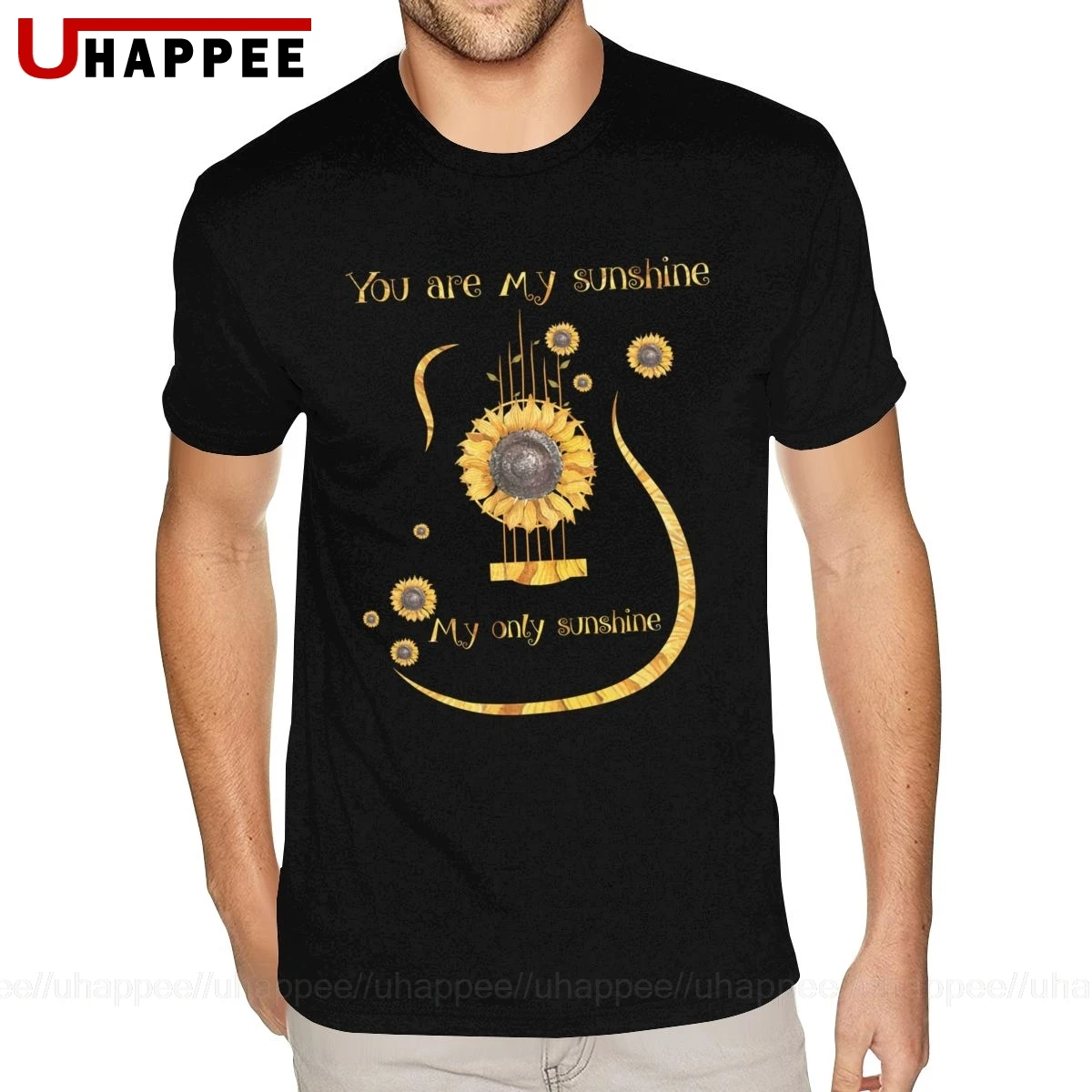 Футболка мужская с коротким рукавом круглым вырезом и надписью You Are My Sunshine Only |