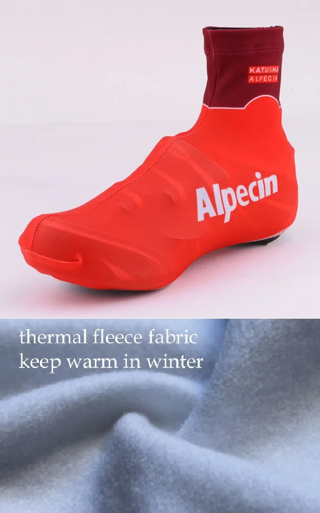 

WINTER FLEECE THERMAL 2019 KATUSHA ALPECIN PRO TEAM ONE PAIR CYCLING SHOE COVER MTB ROAD BICYCLE SHOECOVERS SIZE S-3XL