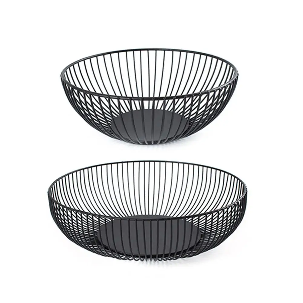 Nordic style Iron Art Fruit Storage Basket Home Organizer Bowl For Vegetable Snacks Candy Kitchen Table Dining Decoration Tool | Дом и сад