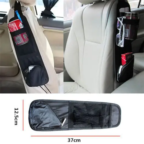 Auto Car Seat Bag SIDE Hanging Bag Storage Mesh Pocket Organizer Holder Comely