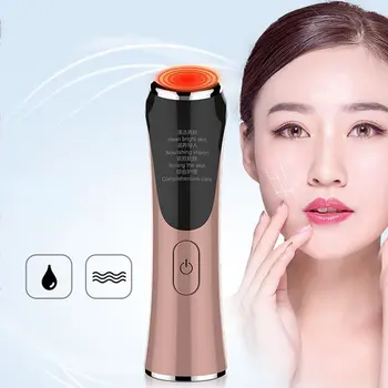 

Ultrasonic Face Lifting Warm Hot Therapy Massager Sonic Ion Vibration Clean Moisturize Wrinkle Removal Device