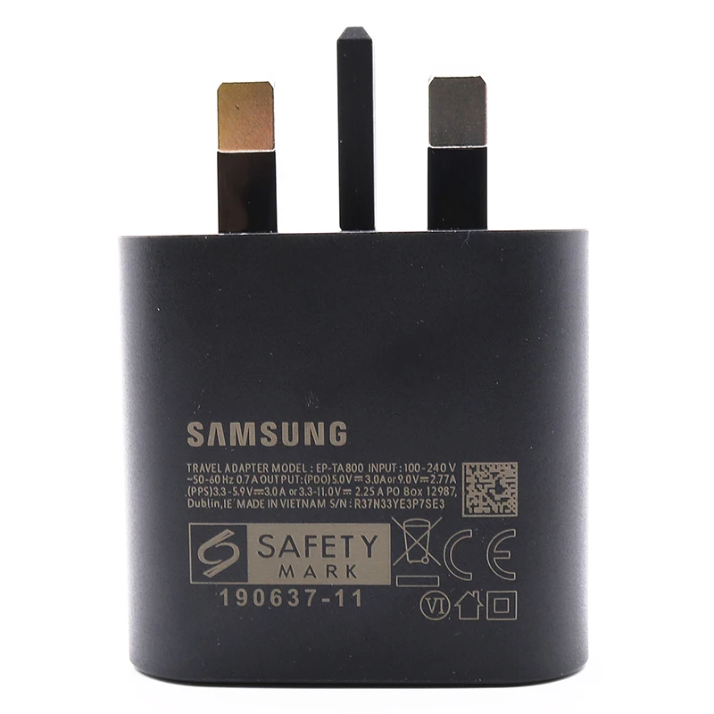 5v 3a usb c Samsung Galaxy S21 Note 20 10 Ultra S20 A70s 25w UK Plug Pd Fast Charge Portable Charger Usb C Quick Charging Adapter Cargador usb c fast charge