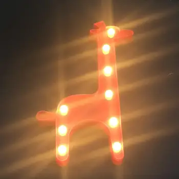 

Adeeing LED Giraffe Shape Night Light for Kids Room Christmas Decoration Cartoon Lamp