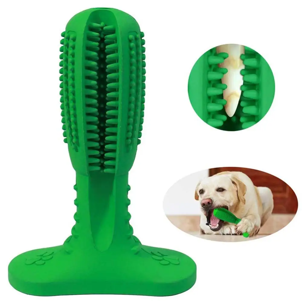 

Pet Dog Toothbrush Chew Toy Doggy Brush Stick Soft Rubber Teeth Cleaning Dot Massage Toothpaste for Small dogs Pets Toothbrushes