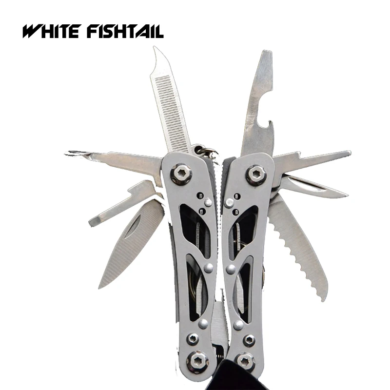 

WHITE FISHTAIL Mini Multitool Outdoor Portable Camping Survival Tools Repair Folding Screwdriver Stainless Steel EDC Gear