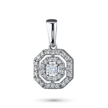 

Pendant in white gold with diamonds