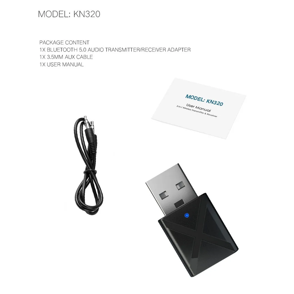 Bluetooth-приемник USB 3,5 аудио передатчик адаптер для ТВ/ПК наушников динамик Новое поступление Мода