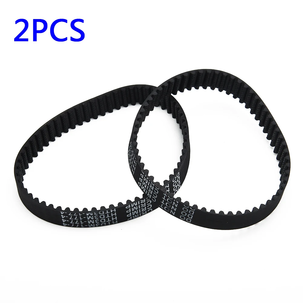 For Black & Decker KW715 KW713 BD713 Belts 2pcs X40515 Planer Drive Black 2pcs electric planer drive belts for bosch gho36 82c gho20 82 power tool accessories toothed driving belt angelina baby