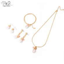 2020 yeni Diy takı paketi kolye küpe bilezik seti ile dövülmüş Metal plaka akrilik deniz kabuğu inci cam boncuklu Charm(China)