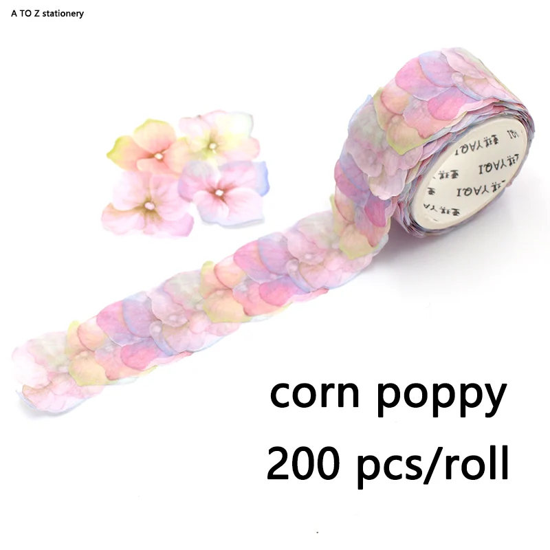 Kawaii sakura Цветочный лепесток washi лента DIY милые наклейки Скрапбукинг школьные