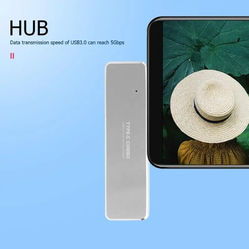 Лидер продаж usb-концентраторы Портативный нежный дизайн USB 3,1 Тип-C USB HUB адаптер ж/TF количество памяти кард-ридер 3xusb 3,0 конвертер для ПК