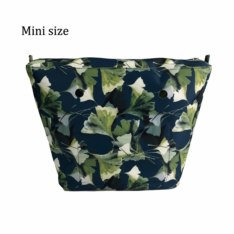 designer bags Floral Border Lining Colorful Print  Inner Zipper Pocket For Classic Mini Obag insert with inner waterproof coating for O bag wristlet corsage Totes