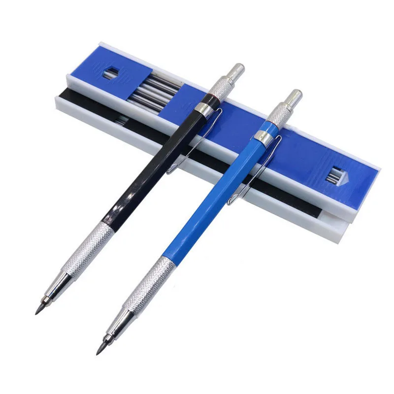 Student Sketching Automatic Pencil 2.0mm 2B Drawing Writing Activity Pencil With 2 Color Refill Office School Stationery