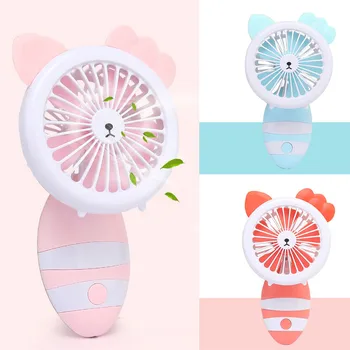 

USB Portable Rechargeable Air Cooler Hand-held Outdoor Thin Small Cute Low Noise Smart Home Mini Handheld Fan Summer