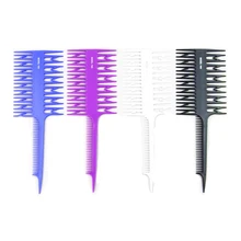 

Barber Tool Artifact Double-Sided Coloring Highlighting Comb Wide Tooth Zone Dyeing Comb Fish Bone Hair Brush Salon Accessaries