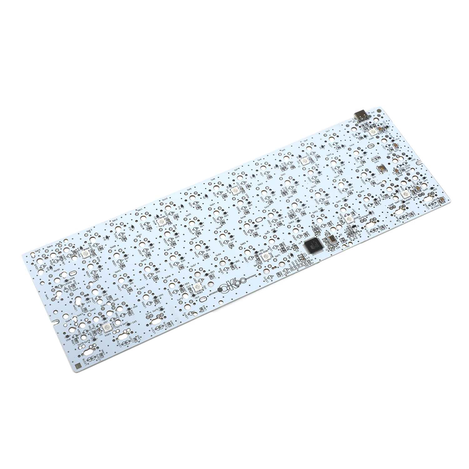 qmk através do interruptor de apoio underglow pcb led hhkb minila layout totalmente programável teclado mecânico poker