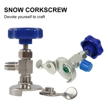 

r134a Refrigerant Brass Tap Can Dispensing Valve Bottle Opener 1/2" ACME Thread R134A Refrigerant Bottle Can Tap 1/2ACME TT1214