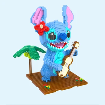 

HC Magic Cute Wink Guitar Cartoon Dogs Model Mini Building Blocks Bricks Building Toys Figures Assembled for children kids gifts