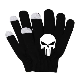 

Anime Frank Castle Gloves Unisex Finger Cotton Warm Gloves Non-slip Touch Screen Gloves finger gloves