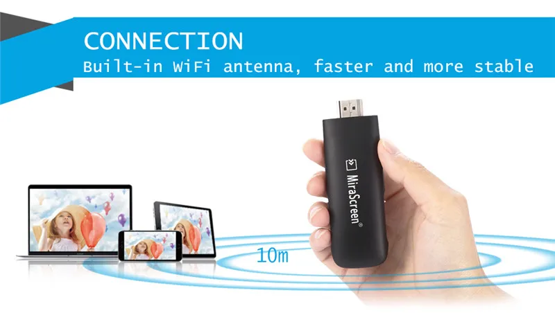 MiraScreen A2 inalambrico tv Stick HDMI Dongle espejo dispositivo 2,4 GHz WiFi receptor pantalla 1080P DLNA Airplay Miracast rec