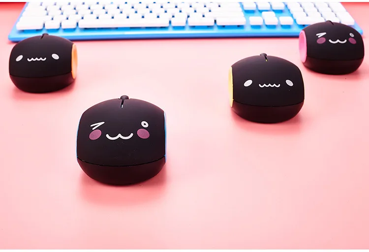 Новая беспроводная мышь, милая мультяшная Бесшумная зарядная игровая мышь, мини розовая компьютерная мышь для девочек, для ноутбуков, настольных компьютеров