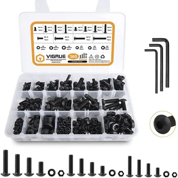 360Pcs Hexagon Screw with Nut Pad Kit