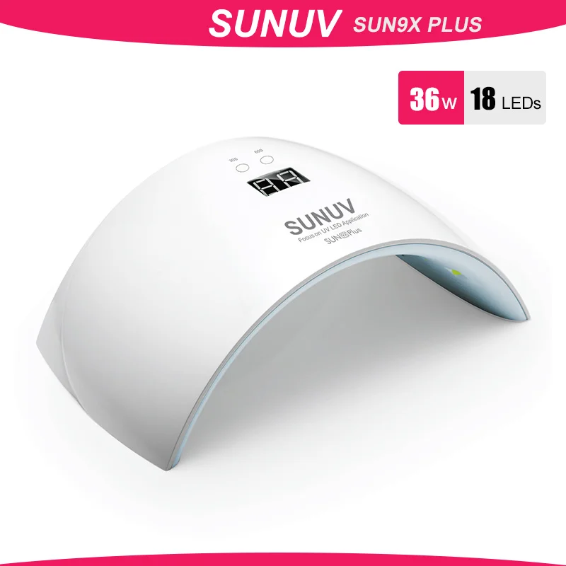 SUNUV SUN9x Plus 36W Лампа для ногтей УФ лампа Сушилка геля LED Гель Машина Инфракрасный
