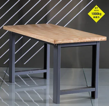 

Solid wood wear-resistant and impact resistant workbench Pure steel skeleton wood pliers work bench