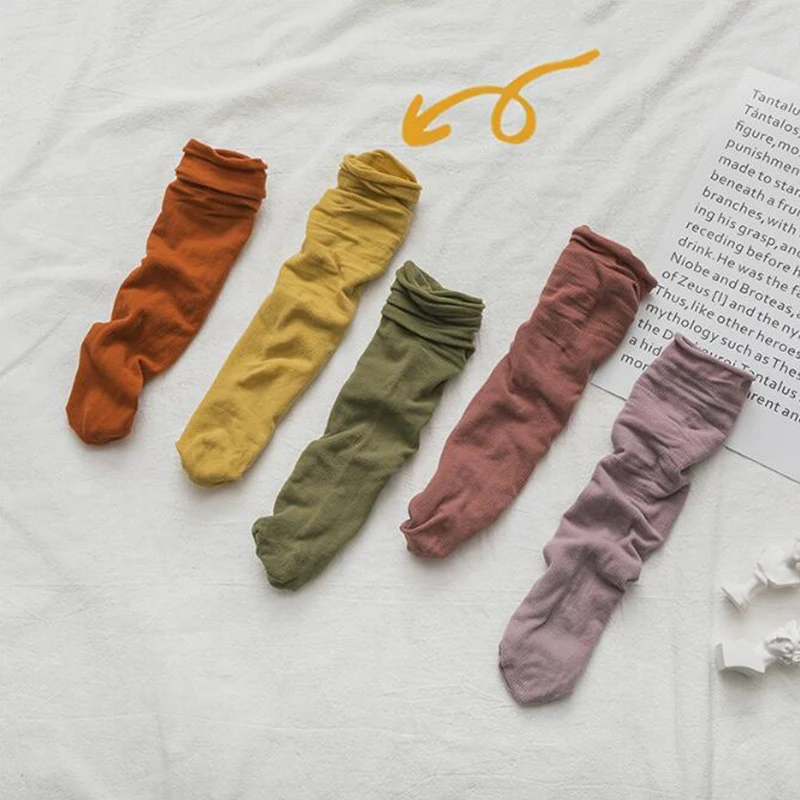 

1 Pair Women Socks 2020 Summer New Long Socks Nylon Candy Color Women Fashion Fresh Soft Thin Socks For Women