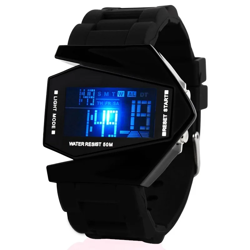 

Hot Sales Waterproof Multi-functional Colorful Airplane Watch Men Fashion Sports Watch Children Students LED Electronic Watch
