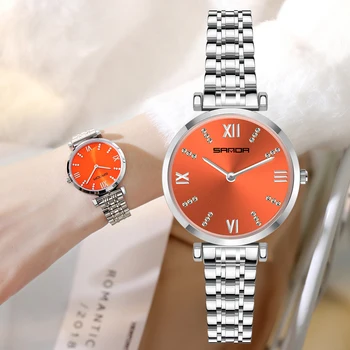 

SANDA Fashion Women Watches Japan Movement Stainless Strap Watch Women Romantic Simple Quartz Wrist Watches reloj femenino