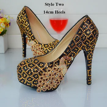 

Fashion Style Prom Shoes handmade Women Pumps Leopard Crystal High Heel Nightclub Shoes Rhinestone Weddding Party Shoes Lady